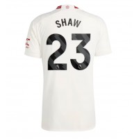 Pánský Fotbalový dres Manchester United Luke Shaw #23 2023-24 Třetí Krátký Rukáv